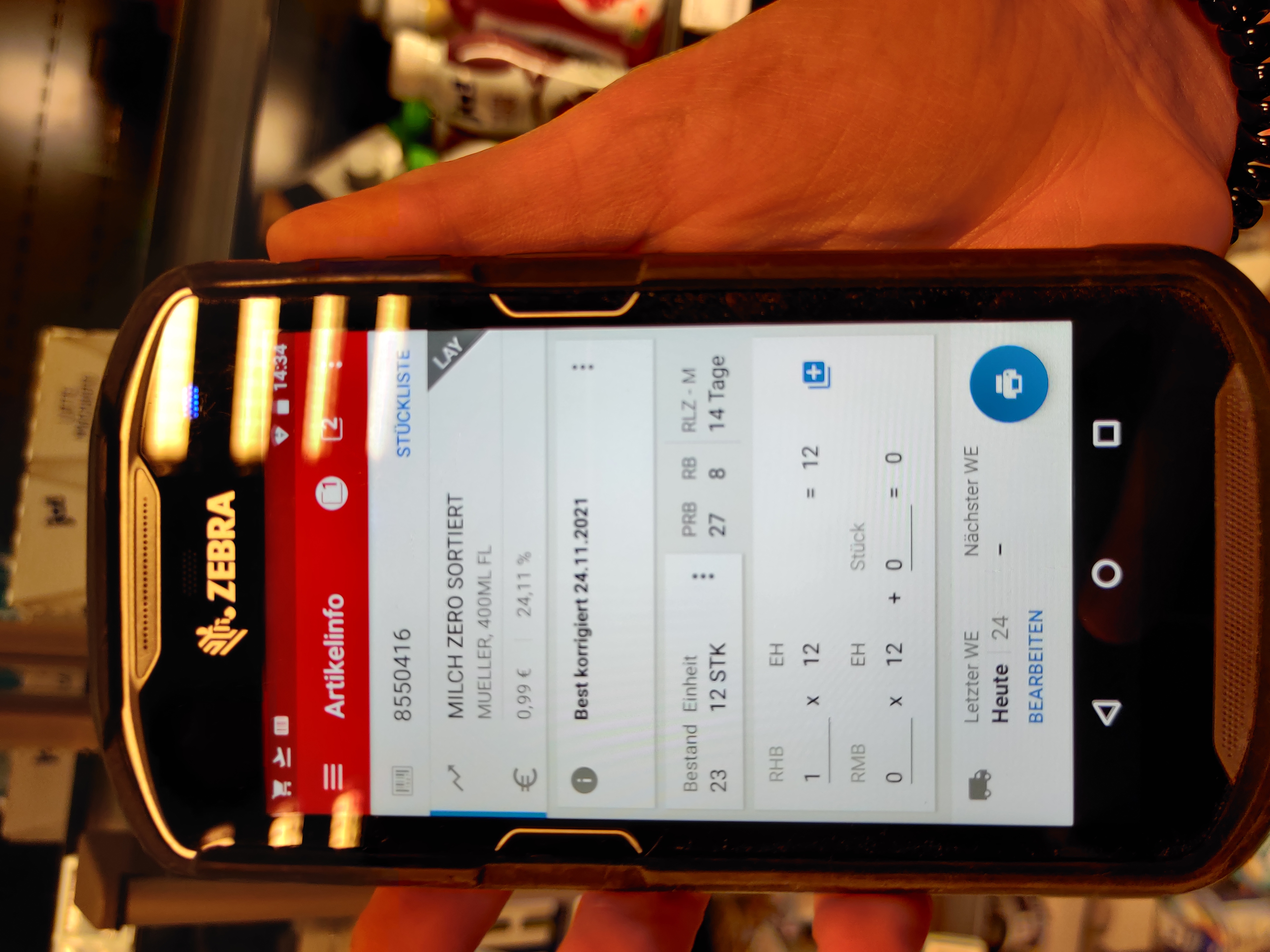 Zebra Inventurgerät